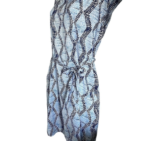 Liz Claiborne Petite | Blue and Print Dress - Picture 4 of 7